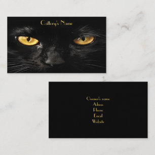 Carte de visite Personnalisé Pour Chat Noir