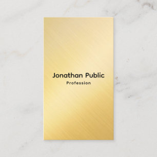 Carte De Visite Personnalisé Professionnel Élégant Modèle Faux Gol