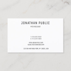 Carte De Visite Personnalisé Professionnel Élégant Moderne Simp