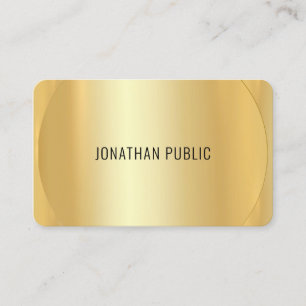 Carte De Visite Personnalisé Professionnel Moderne Élégant Faux Go