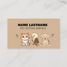 Carte De Visite Personnalisé Simple Cuisine Animaux domestiques Se