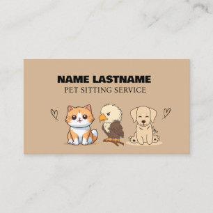 Carte De Visite Personnalisé Simple Cuisine Animaux domestiques Se