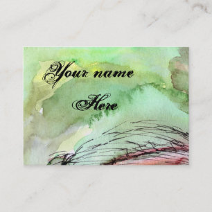 Carte de visite personnalisé Watercolor moderne