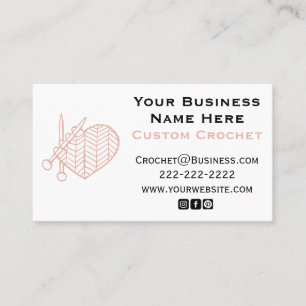 Carte de visite personnalisée au crochet
