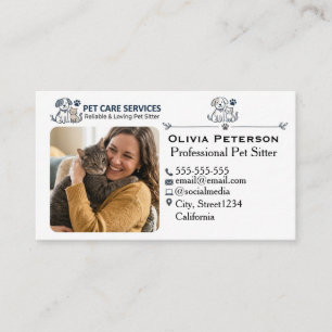 Carte de visite personnalisée pour gardien de comp