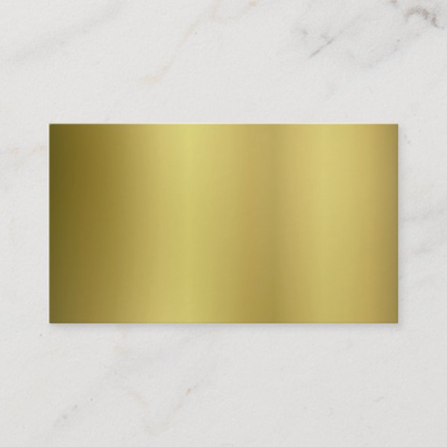 Carte De Visite Personnaliser arrière Gold Modèle (Devant)