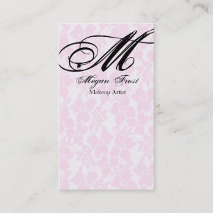 Carte De Visite personnaliser de dentelle votre monogramme