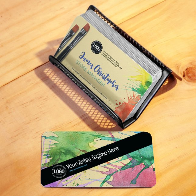 Carte De Visite Personnaliser l'entreprise | Articles d'art (Créateur téléchargé)