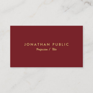 Carte De Visite Personnaliser votre texte Moderne Élégant Simple M