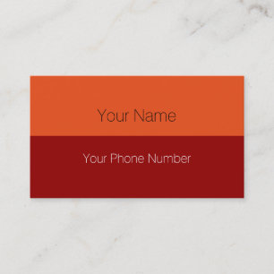 Carte De Visite Personnalisez votre texte, image et couleur arrièr