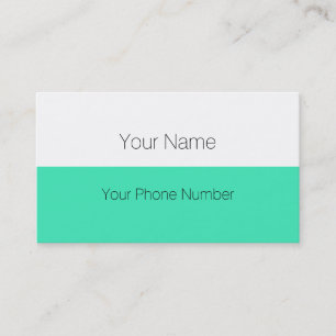 Carte De Visite Personnalisez votre texte, image et couleur arrièr