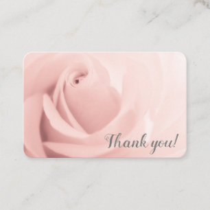 Carte De Visite Personnalité de la rose rose du désert Merci