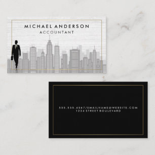 Carte De Visite Personne d'affaires   Ville