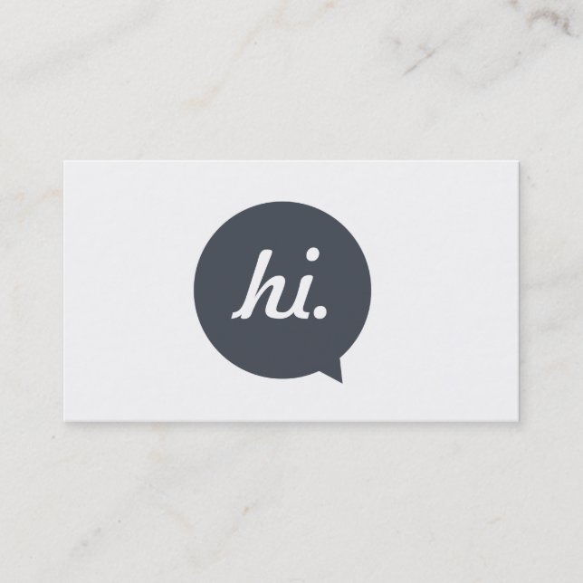 Carte de visite personnel créatif (Devant)