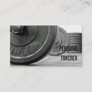 Carte de visite personnel d'entraîneur