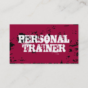 Carte de visite personnel d'entraîneur