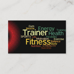 Carte de visite personnel d'entraîneur