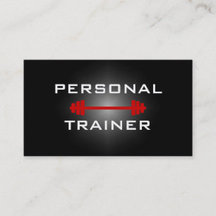 Carte de visite personnel d'entraîneur ou de