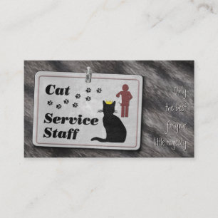 Carte De Visite Personnel du Service des chats ;-)