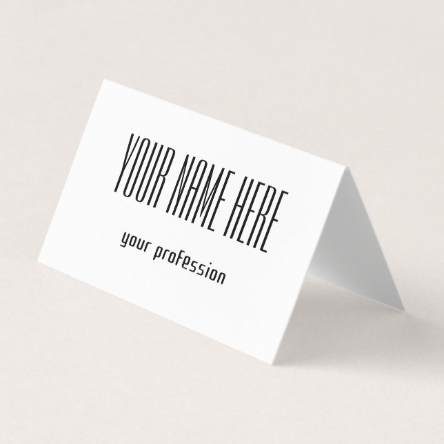 Carte de visite personnel personnalisé (Devant)