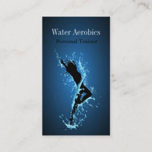 Carte de visite personnel professionnel d'aérobic