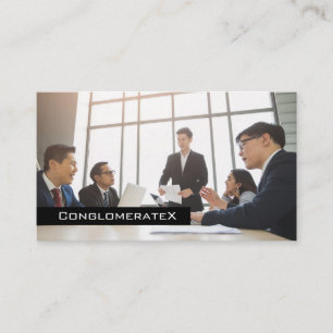 Carte De Visite Personnes d'affaires dans la salle de conseil