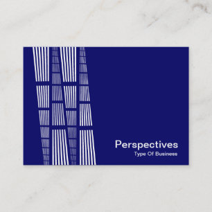 Carte De Visite Perspectives v2 - White on Deep Navy