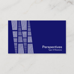 Carte De Visite Perspectives v2 - White on Deep Navy
