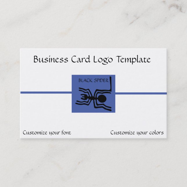 Carte De Visite Peru Nazca Lines - Black Spider Logo (Devant)