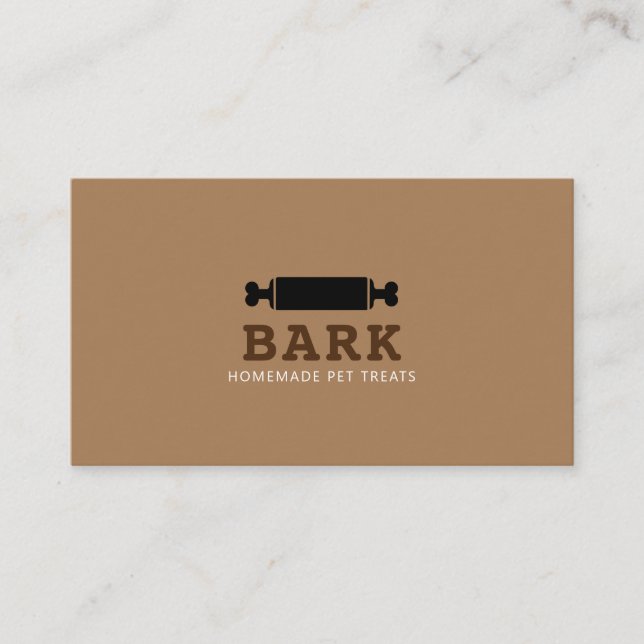 Carte De Visite Pet dog boulangerie maison de pâtisserie pour chie (Devant)