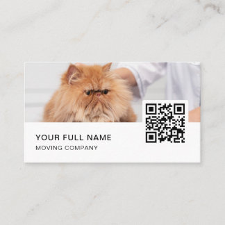 Carte De Visite Pet Groomer QR Code Logo Médias sociaux