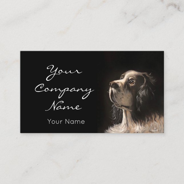 Carte De Visite pet portrait painting card (Devant)