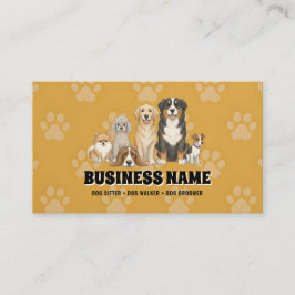 Carte De Visite Pet Sitting Dog Walker 