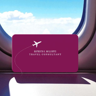 Carte De Visite Petit avion Voyage Consultant Vin