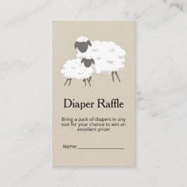 Carte De Visite Petit Baby shower d'agneau doux Billet