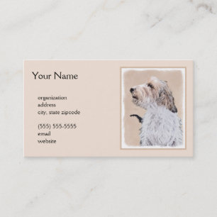 Carte De Visite Petit Basset Griffon Vendéen Peinture - Chien Art