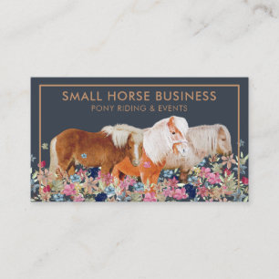 Carte De Visite Petit cheval d'élevage de poney de selle