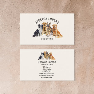 Carte De Visite Petit chien, Groomer pour animaux, Vétérinaire, Ch