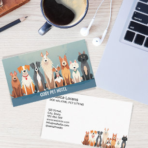 Carte De Visite Petit chien, Groomer pour animaux, Vétérinaire, Ch
