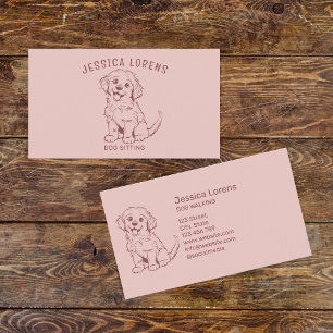 Carte De Visite Petit chien, Groomer pour animaux, Vétérinaire, Ch