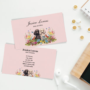 Carte De Visite Petit chien, Groomer pour animaux, Vétérinaire, Po