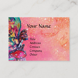 Carte De Visite Petit Elfe de Champignons