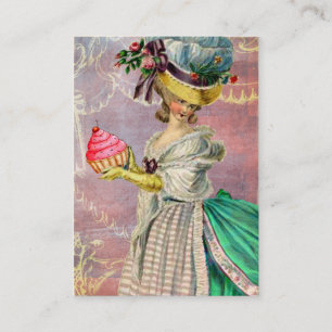 Carte De Visite Petit gâteau et oiseau de Marie Antoinette de