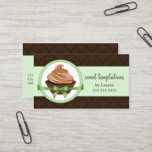 Carte De Visite Petit gâteau gastronome dans la boulangerie en bon