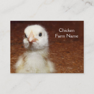 Carte De Visite Petit poussin jaune - ferme de poulet