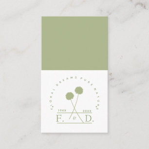 Carte De Visite Petite entreprise de fleuriste