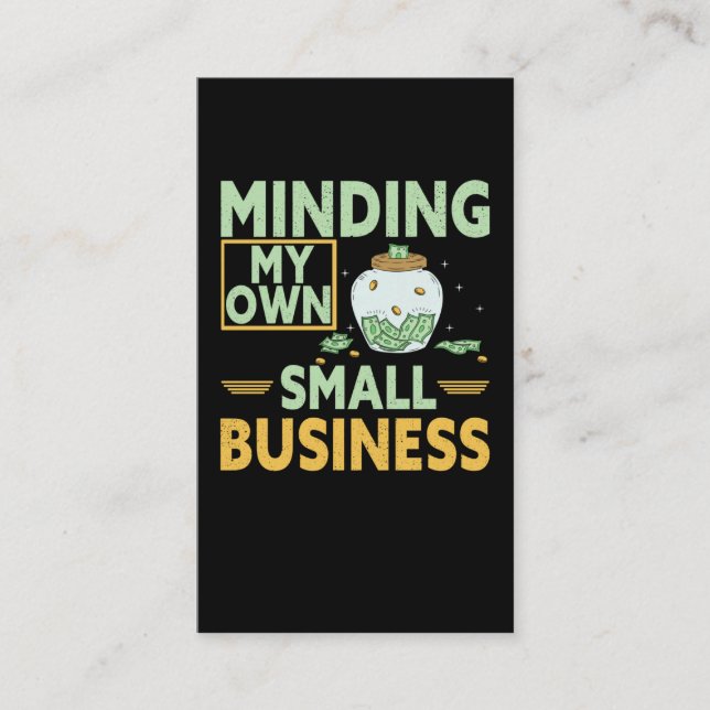 Carte De Visite Petite entreprise Humour drôle PDG (Devant)