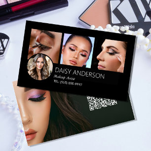 Carte De Visite petite entreprise MUA Elegant maquillage Artiste