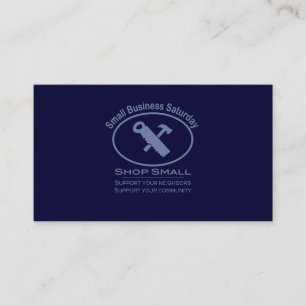 Carte De Visite Petite entreprise samedi - Matériel bleu
