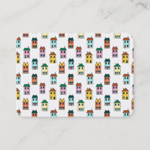 Carte De Visite Petites maisons motif